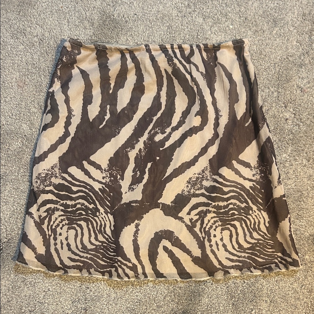 Princess Polly Zebra Print Mini Skirt